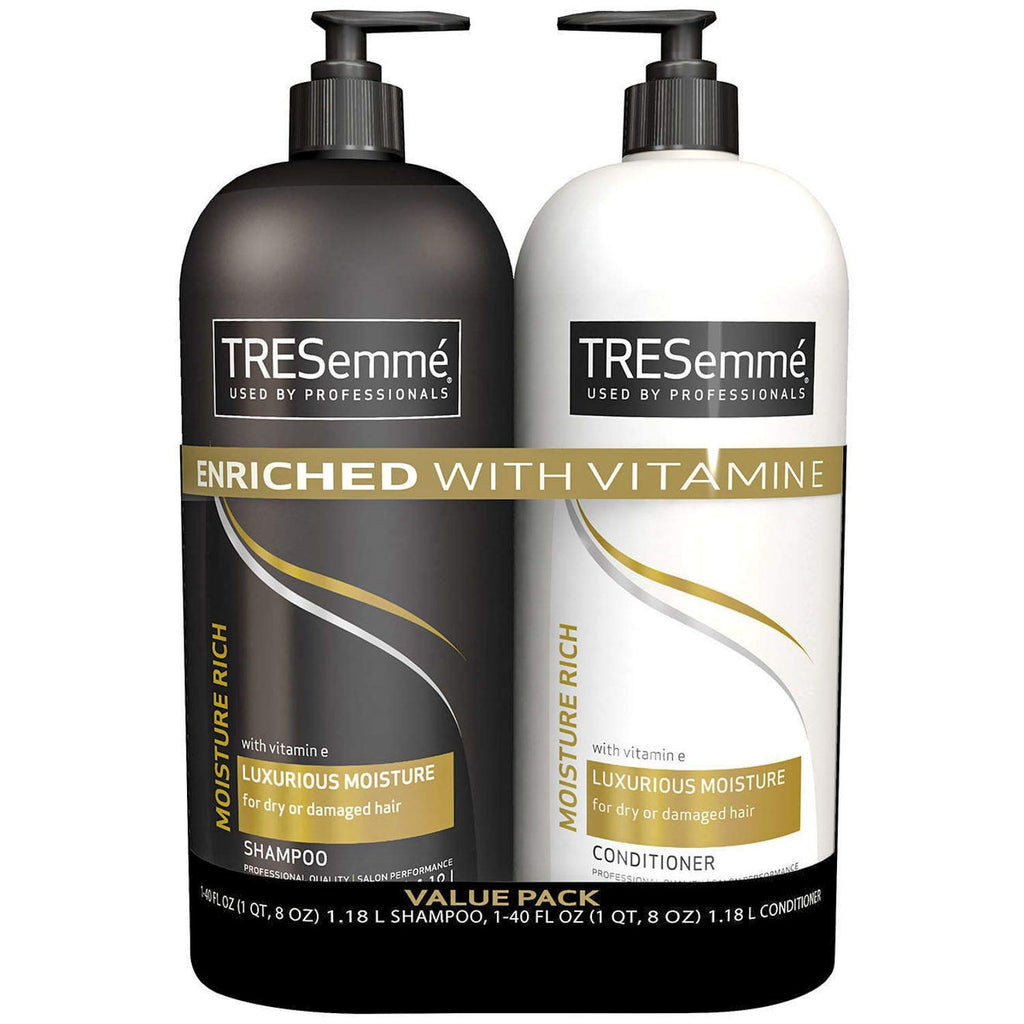 TRESemme Rich Moisture Shampoo & Conditioner, 2x 40 oz