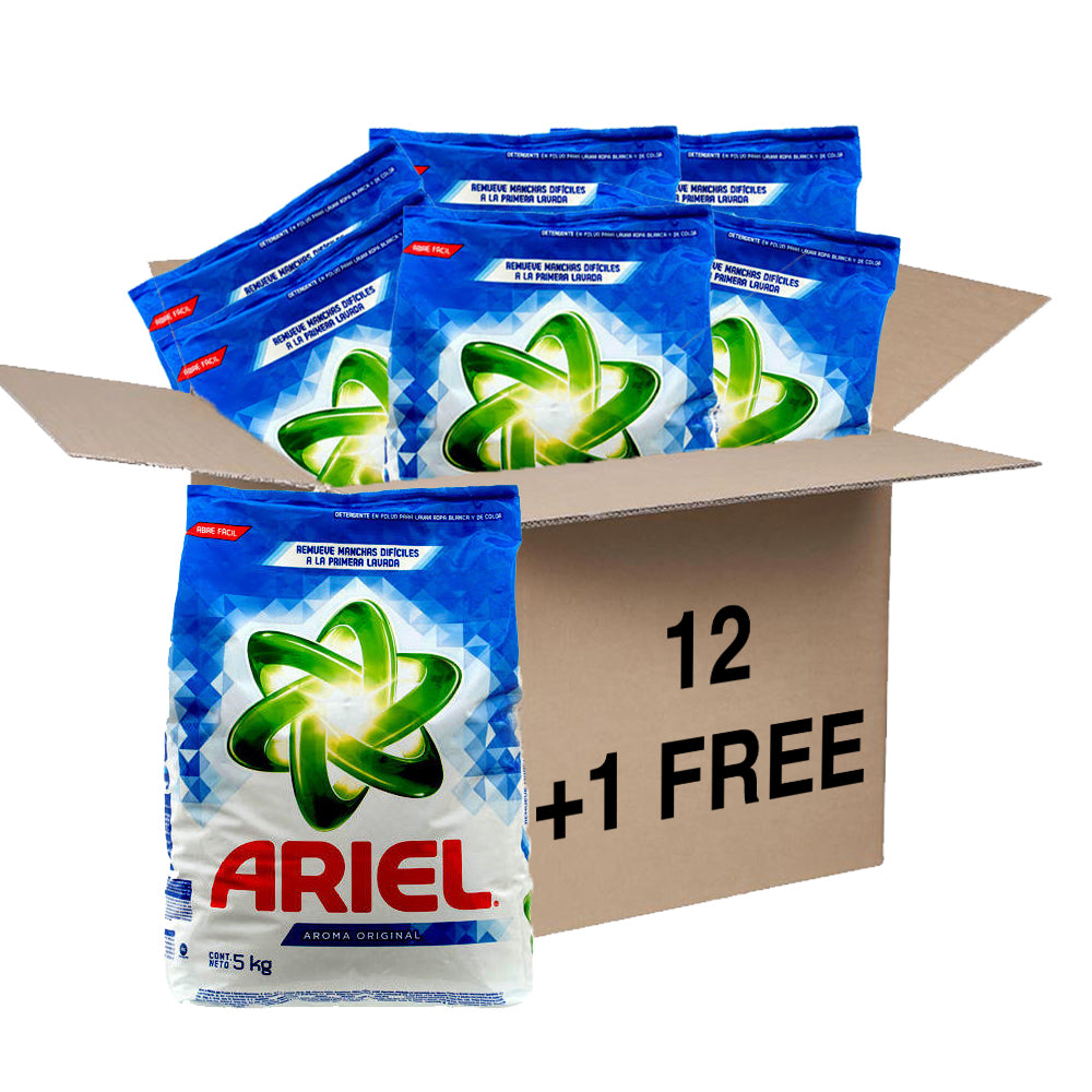 Ariel Powder Detergent Original, 12x5 kg