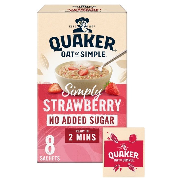 Quaker Simply Strawberry Sugar Free, 260 g (BB: 08-06-2024)
