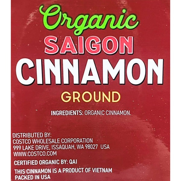 K.S. Organic Ground Saigon cinnamon, 10.7 oz