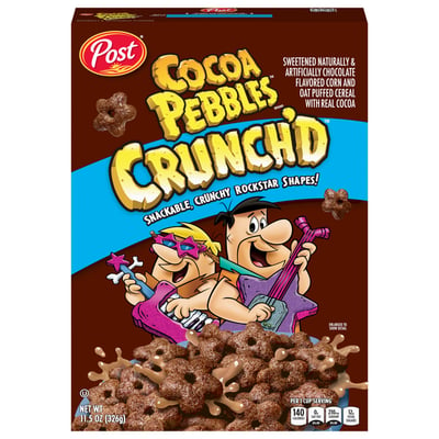 Post Crunch'd Rockastars Cocoa Pebbles, 11.5oz