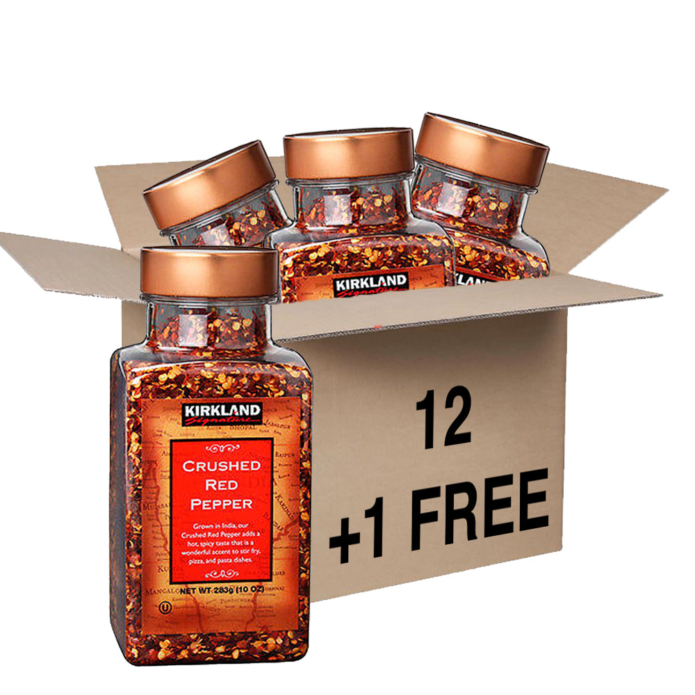 Kirkland Signature, Crushed Red Pepper, 10 ozx12