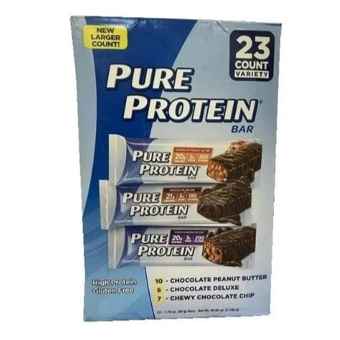 Pure Protein Variety Pack GF, 23 Bars