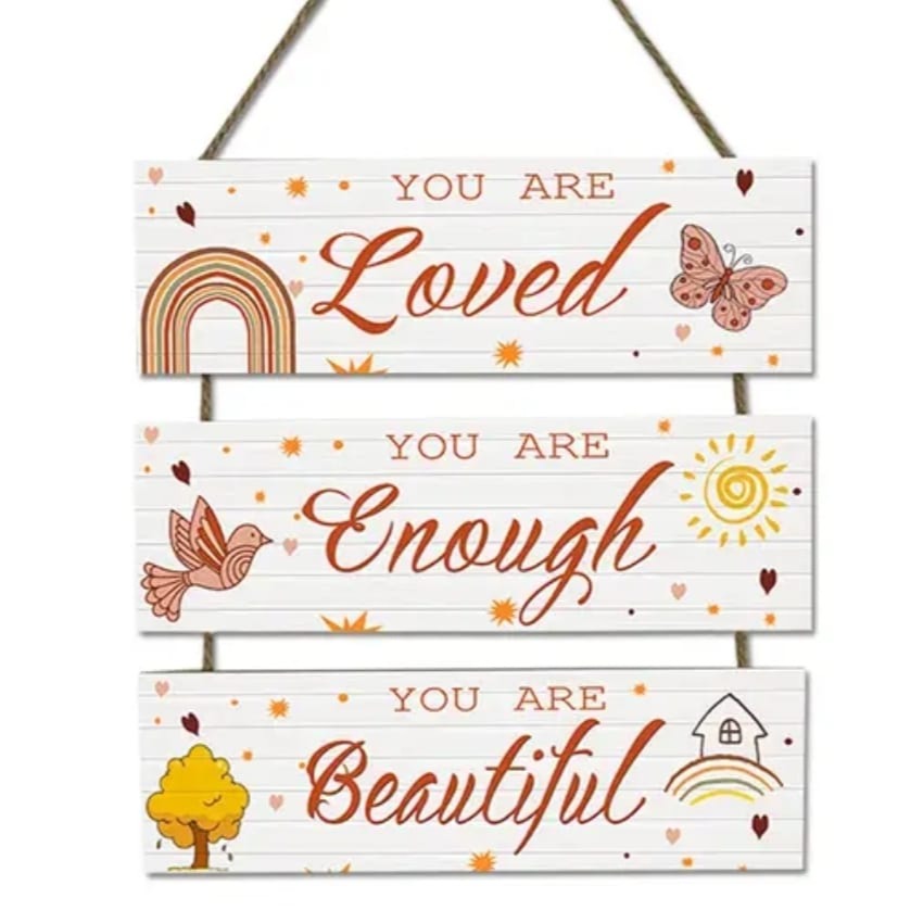 A.W. You Are Loved Signage 30x35cm