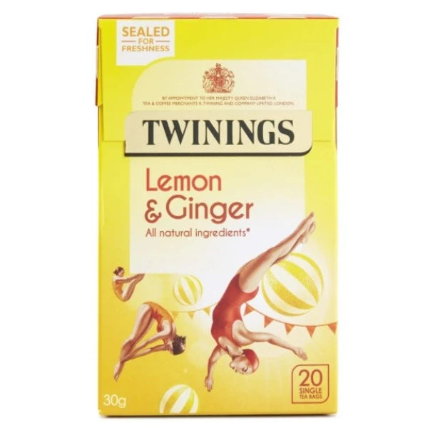 Twinings Lemon & Ginger Tea, 20 ct