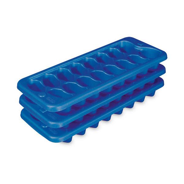 Sterilite Ice Cube Trays Blue, Set of 3