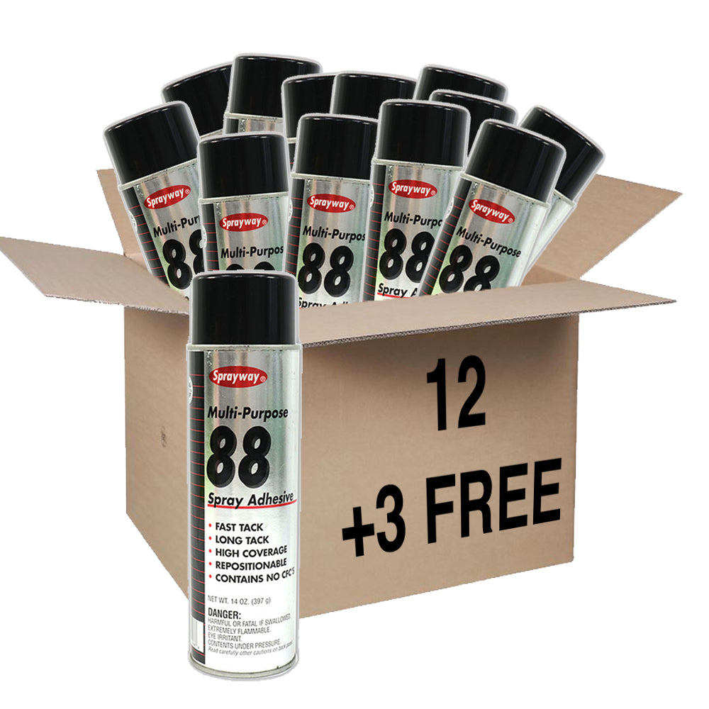 Sprayway Multi Purpose Spray Adhesive,12x 14 oz