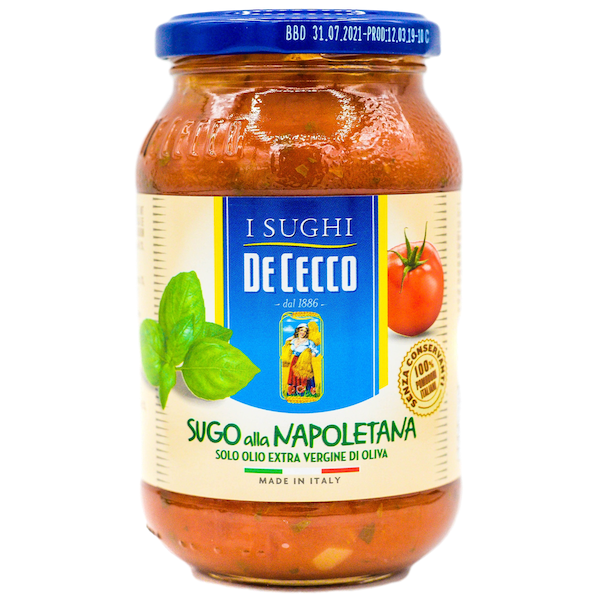 De Cecco Pasta Sauce Napoletana with Basil, 400 gr