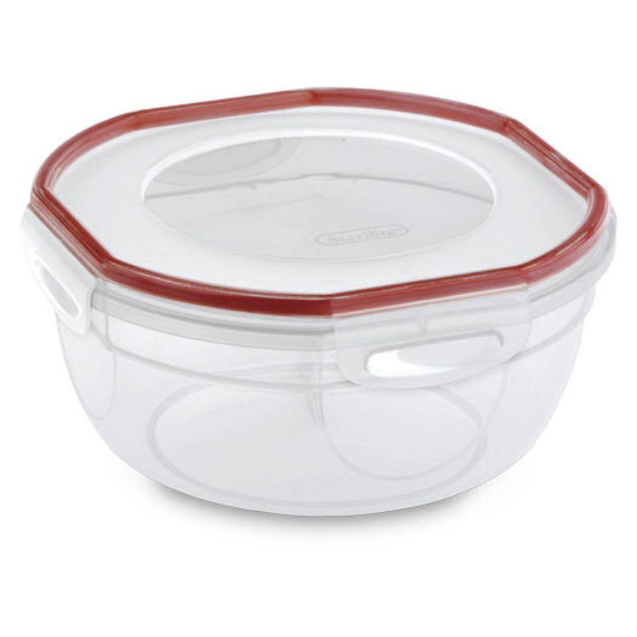 Sterilite Bowl Ultra Seal Red, 2.5 qt (Microwave, Dishwasher & Freezer Safe)