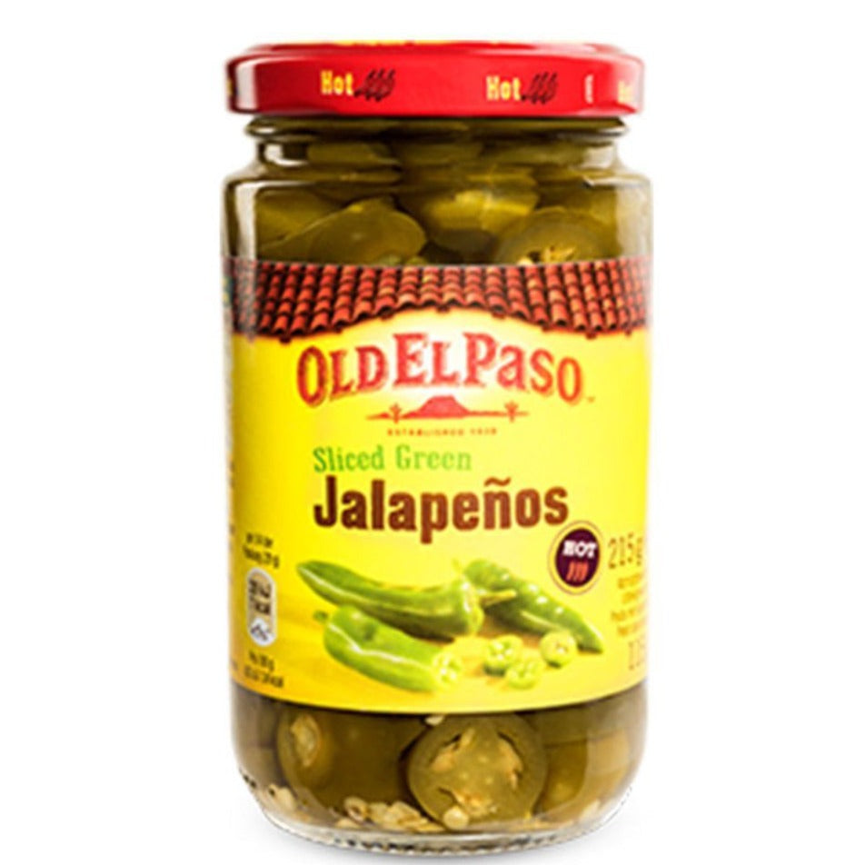 Old El Paso Sliced Green Jalapenos, 215 g