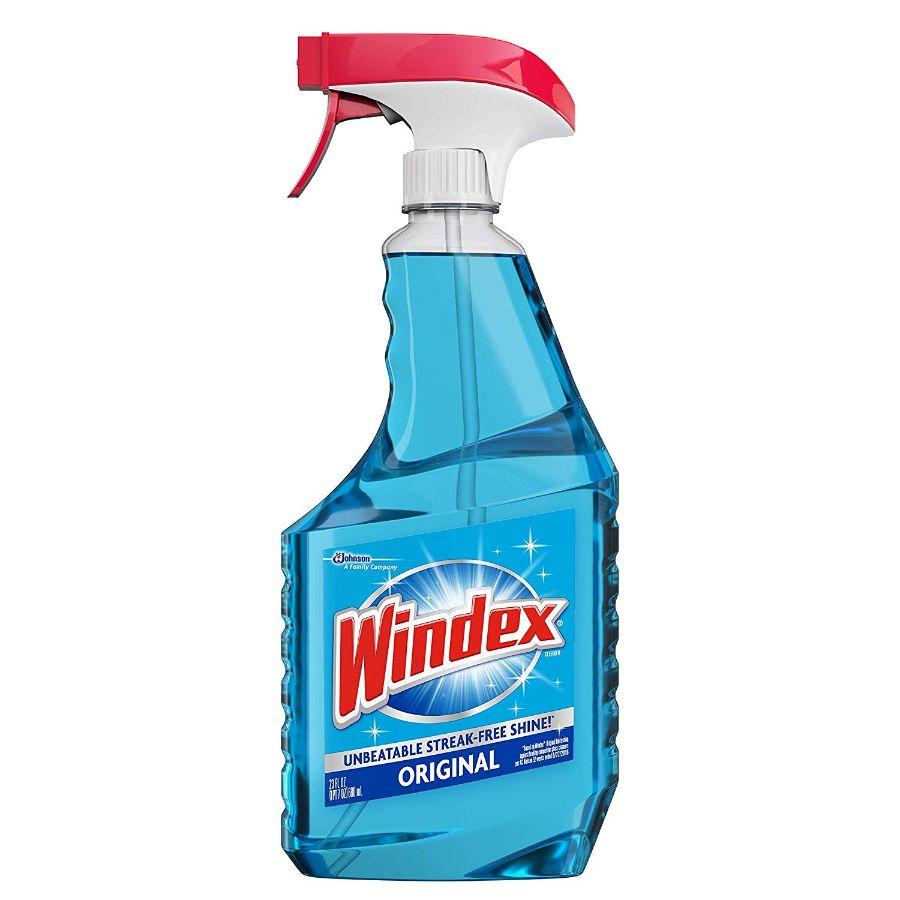Windex Glass Cleaner Trigger Bottle Original Blue, 23 oz