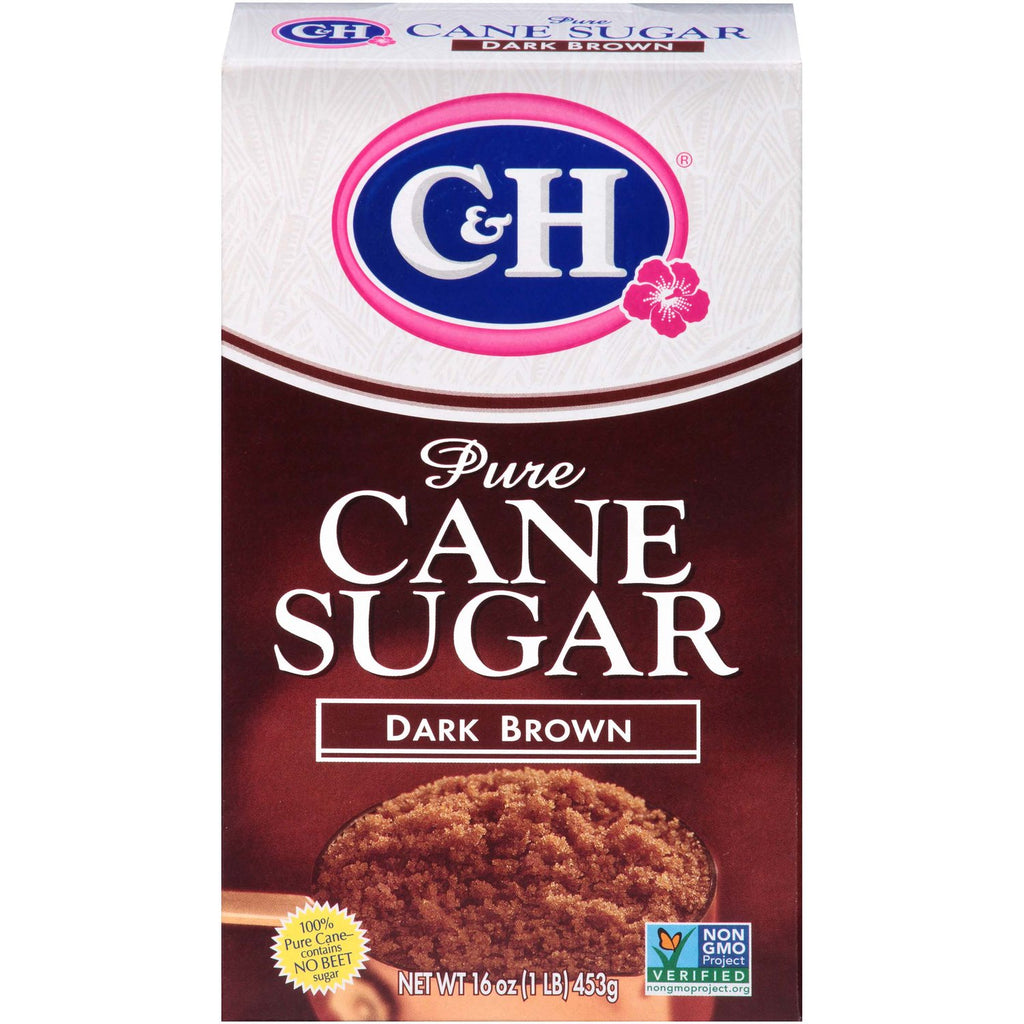 C&H Dark Brown Cane Sugar, 16 oz