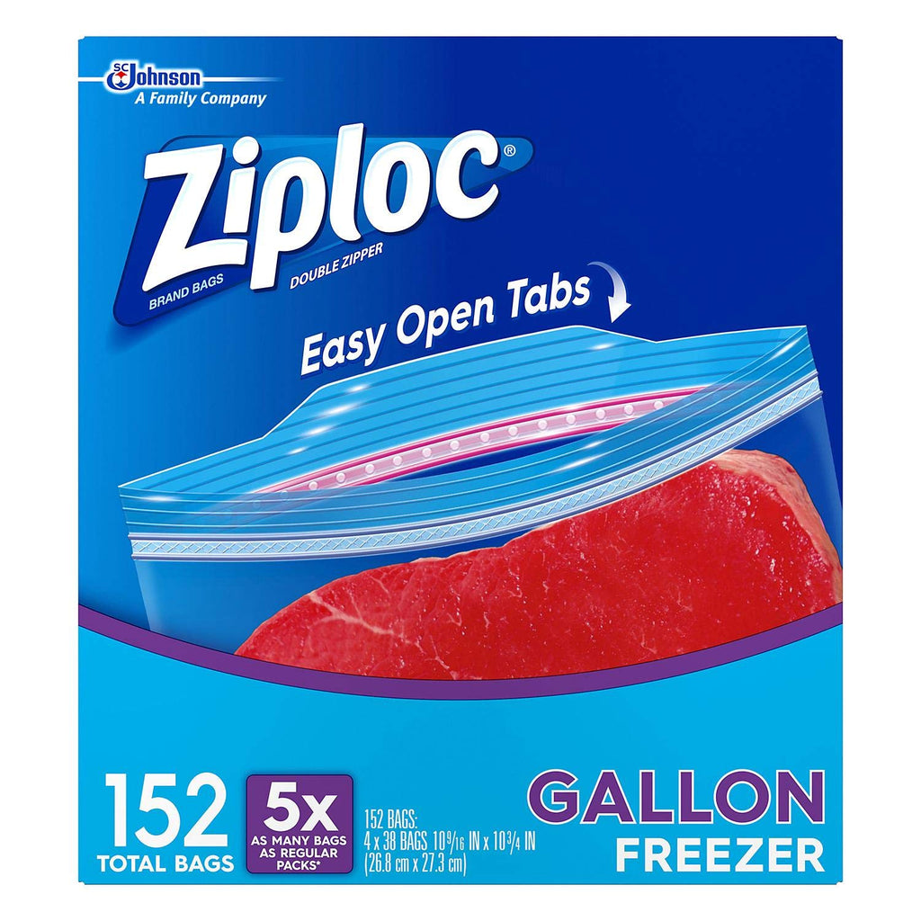 Ziploc Freezer Gallon 4x 38 Bags
