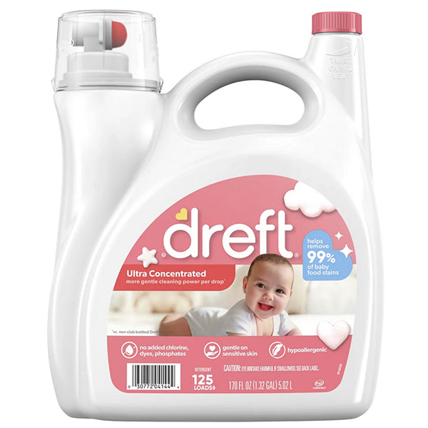 Dreft Concentrated Liquid Baby Laundry 170oz