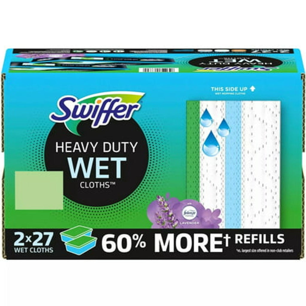 Swiffer Sweeper H.Duty Wet Cloths,Lavender 54ct