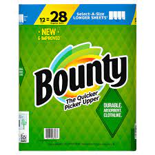 Bounty SAS 2Ply Paper Towel 105sheets, 12 Rolls