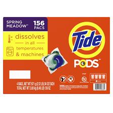 Tide Laundry Pods, Spring Meadow 4PK x39ct