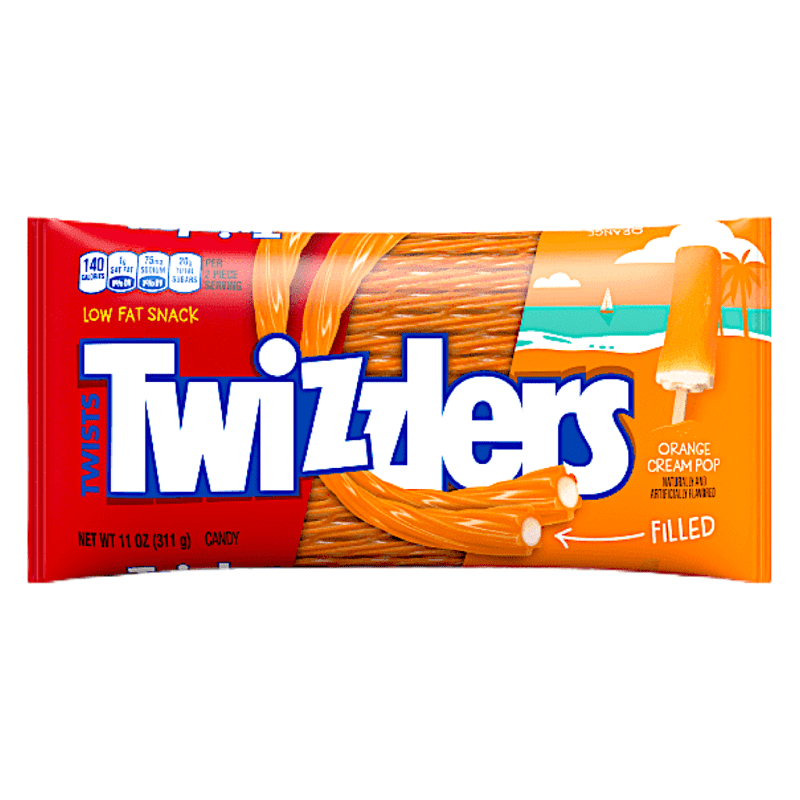 Twizzlers Orange Cream Pop Filled Twists,311g