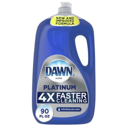 Dawn Platinum Dishwashing Liquid, Rain 90 oz