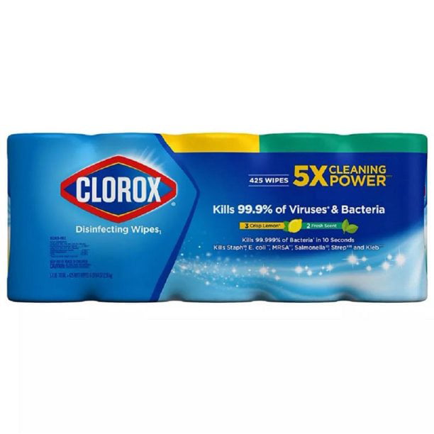 Clorox Disinfecting Wipes 85 ct x5PK