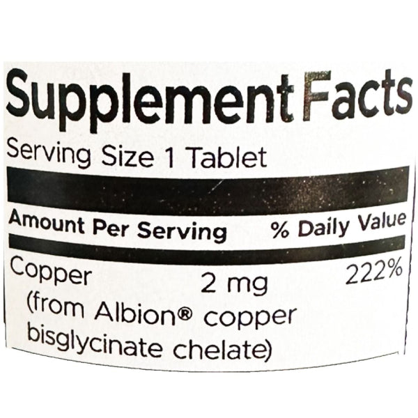 Swanson Albion TRAACS(Fast Absorption) Copper 2 mg, 60 Capsules