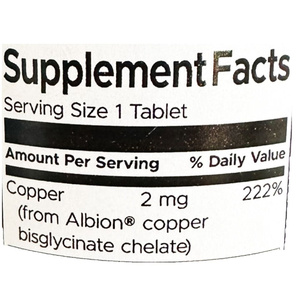 Swanson Copper 2 MG, 300 tablets