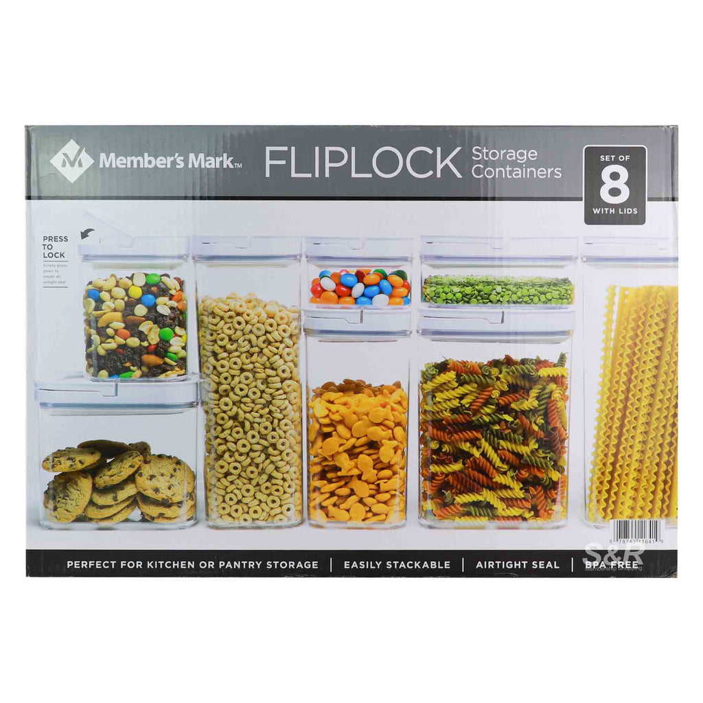 Member's Mark Fliplock Container Set 8 pcs