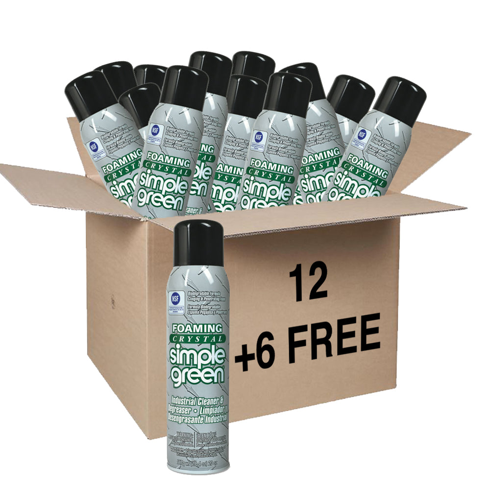 Simple Green Foaming Crystal Cleaner Degreaser,12x 20 Oz
