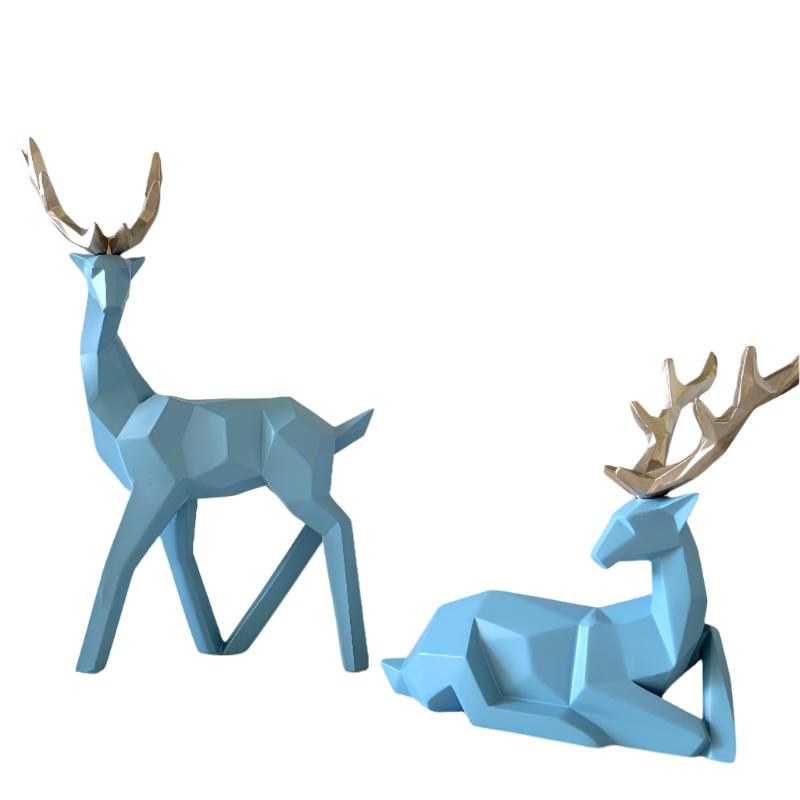 A.W. Geometric Deer Set of 2Pcs 20cm & 30cm