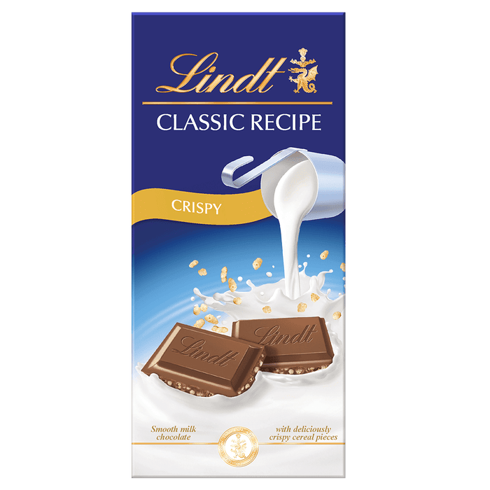 Lindt Original Recipe Crispy Chocolate Bar, 125 g