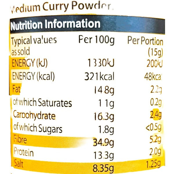 Sharwood's Medium Curry Powder, 102 g