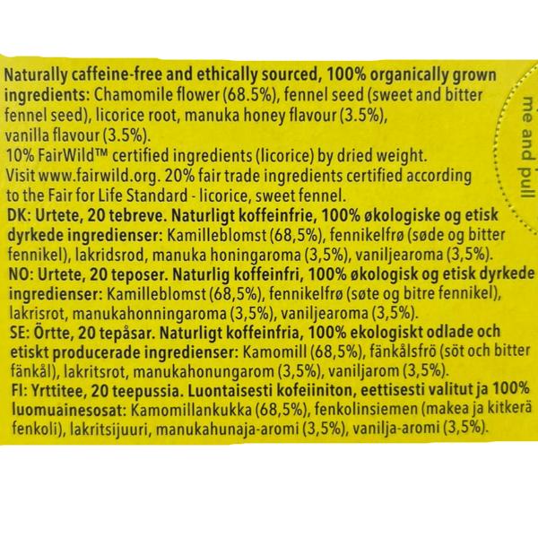 Pukka Chamomile Vanilla Manuka Tea, 20 ct