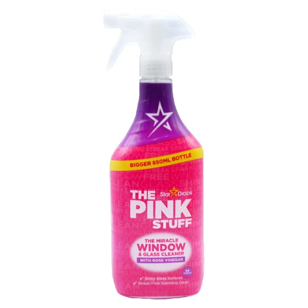 The Pink Stuff Glass Cleaner Rose Vinegar, 850 ml