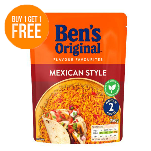 Uncle Bens Mexican Style Microwave Rice 250g BB:(12-9-2023)