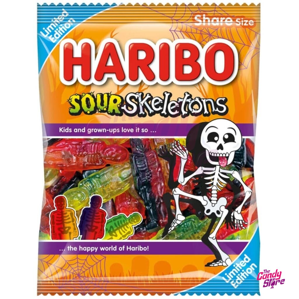 Haribo Sour Skeletons, 140 g