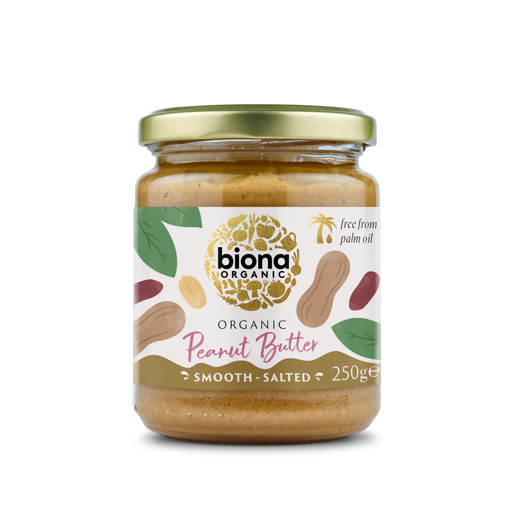Biona Organic Smooth Peanut Butter, 250g