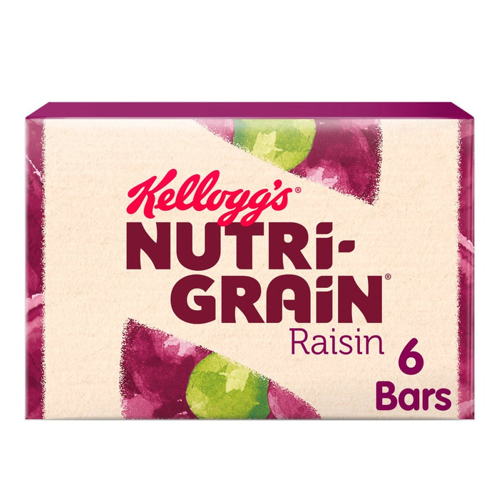 Kellogg's Nutri-Grain Raisin Bakes, 6x 45g