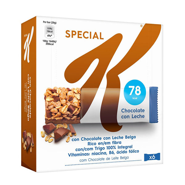 Kellogg's Special K Milk Chocolate Bars, 6x 21.5g