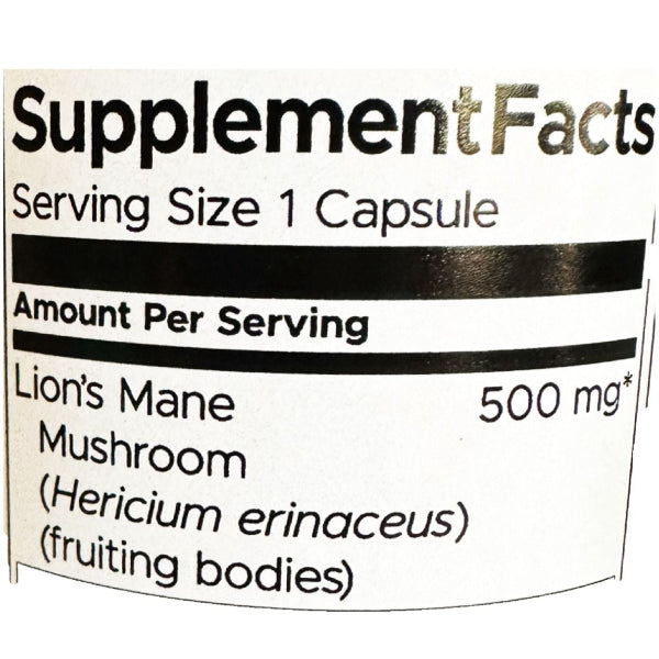 Swanson Full Spectrum Lion's Mane Mushroom 500 MG 60 caps