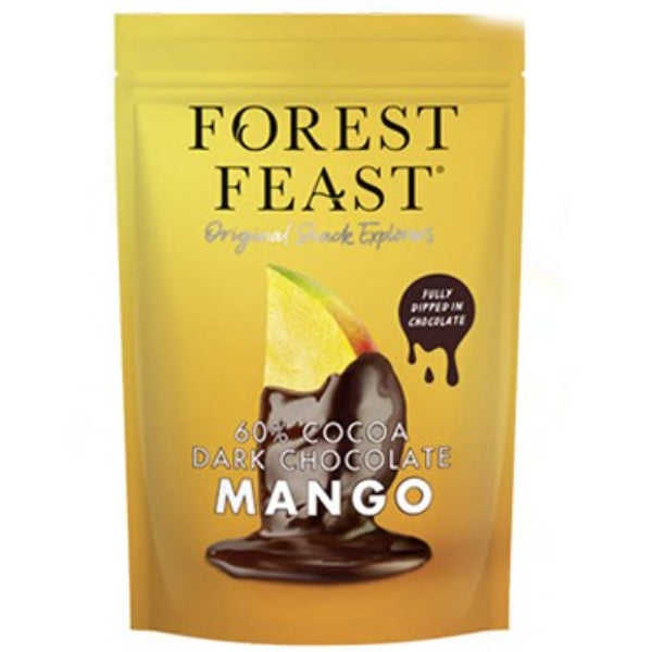 Pairs rich dark chocolate with sweet, tangy mango for a tropical and indulgent chocolate experience.