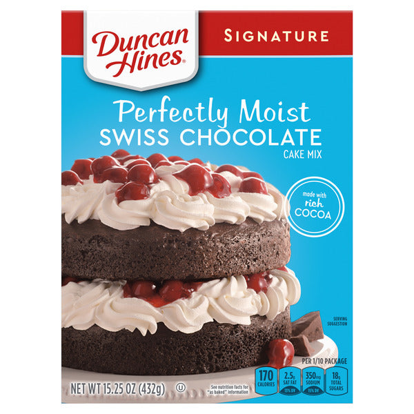 Duncan Hines Swiss Chocolate Cakemix, 15.3 oz
