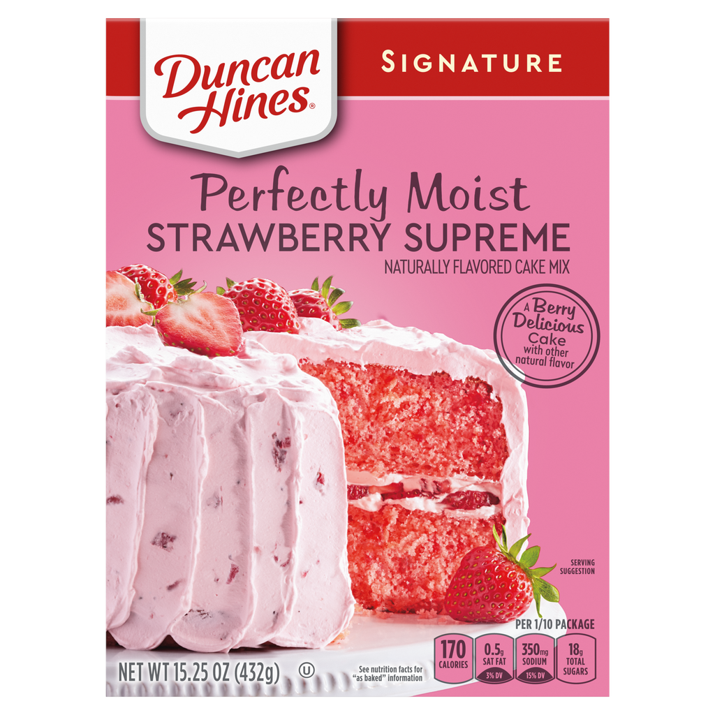 Duncan Hines Signature Strawberry Cakemix, 15.3oz