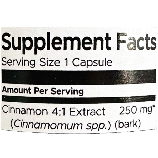 Swanson Cinnamon Extract 250 MG, 90 Capsules
