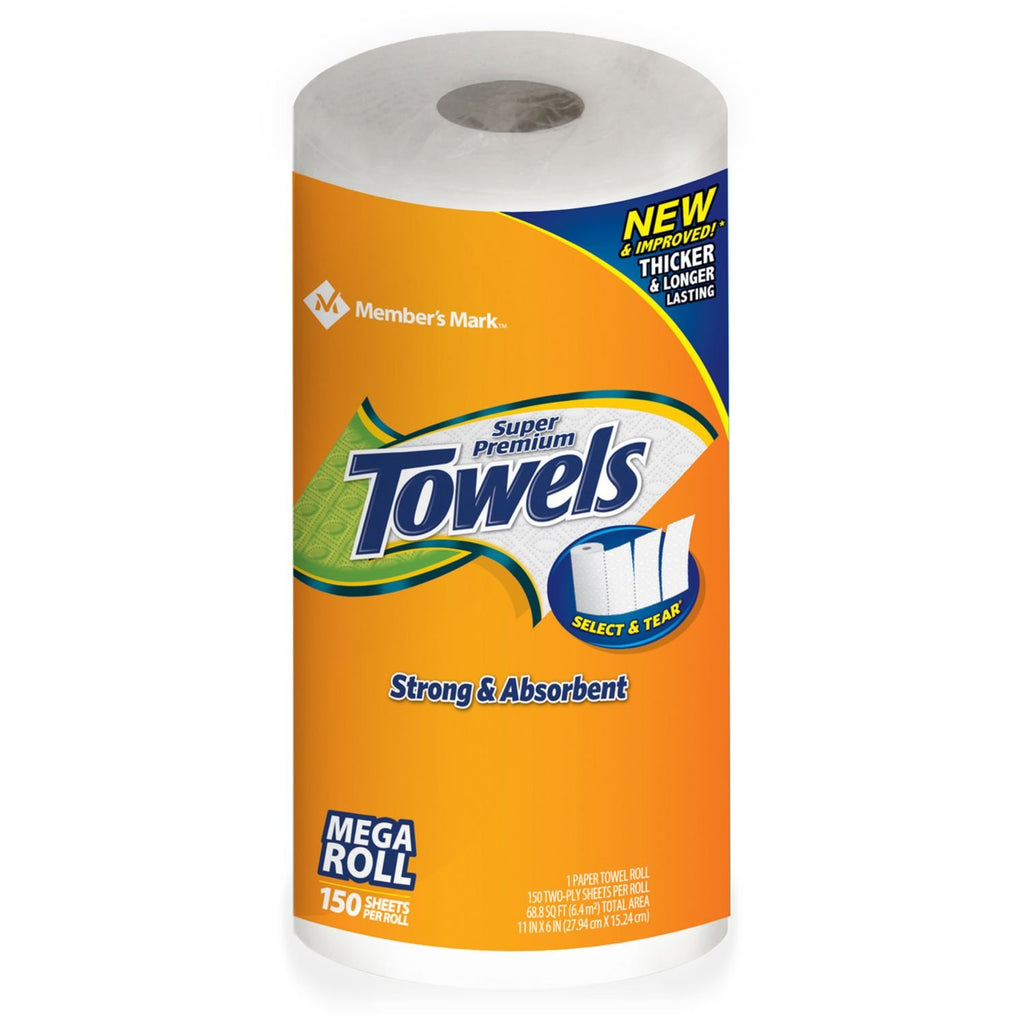 Member's Mark Super Premium Towels, 150 Sheet/ 15 Roll