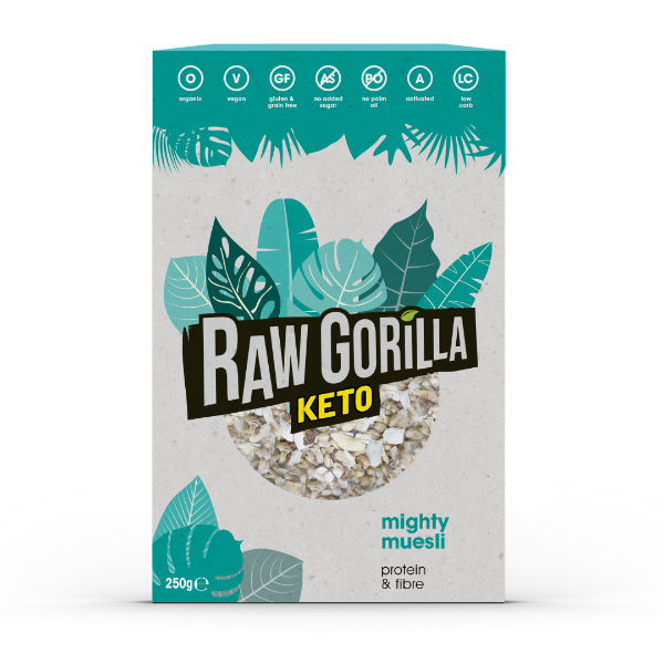 Raw Gorilla Keto Organic Mighty Muesli, 250 g