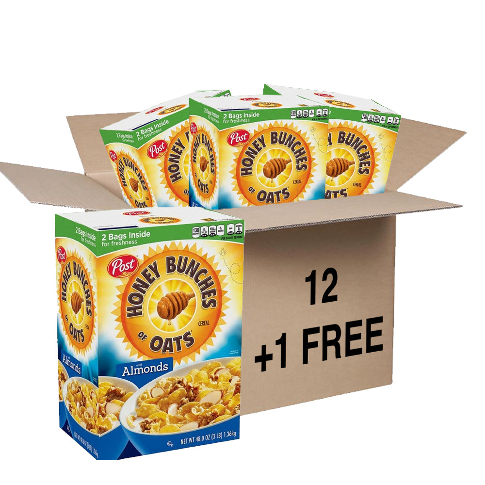 Post Honey Bunches of Oats Almonds, 48 ozx12