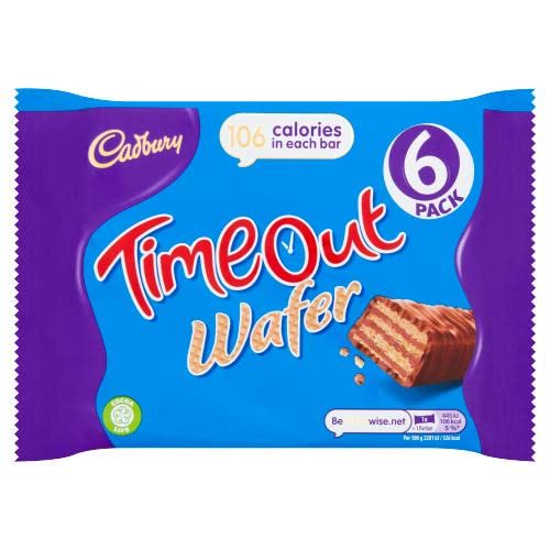 Cadbury TimeOut Wafer 6 Bars 121g