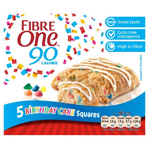 Fibre One Birthday Cake Squares 5x24g