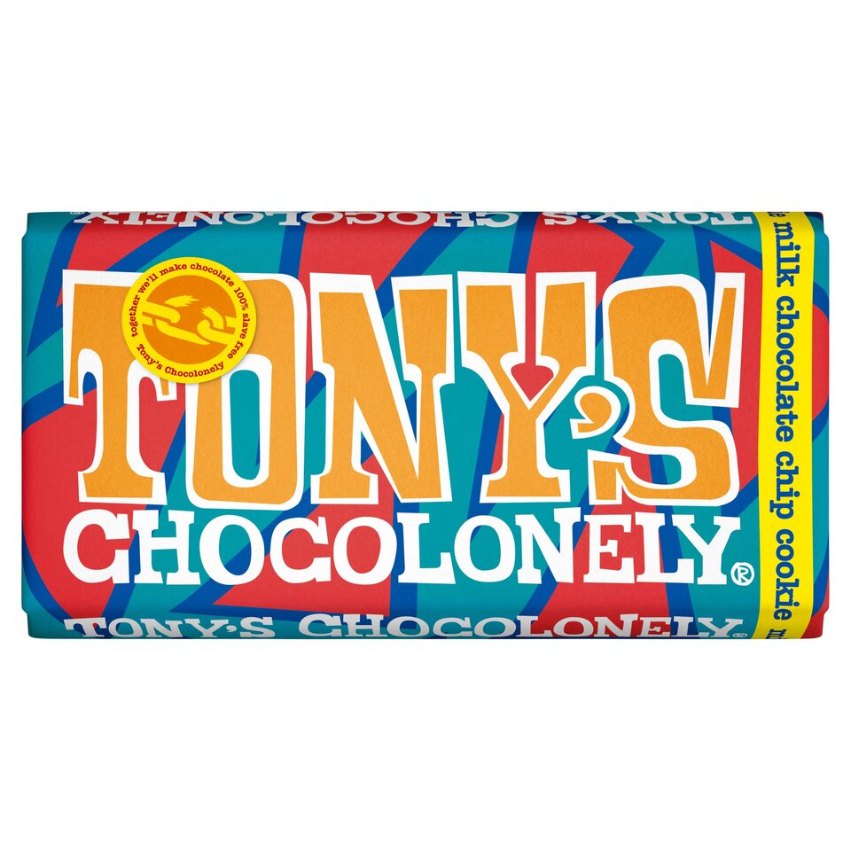 Tonys Milk Choc Chip Cookie, 180 g