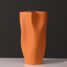 A.W. Orange Porcelain Vase 30 cm